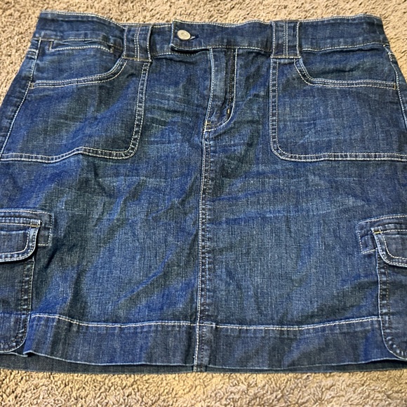 White House Black Market Dresses & Skirts - White House Black Market Indigo Denim Mini Skirt